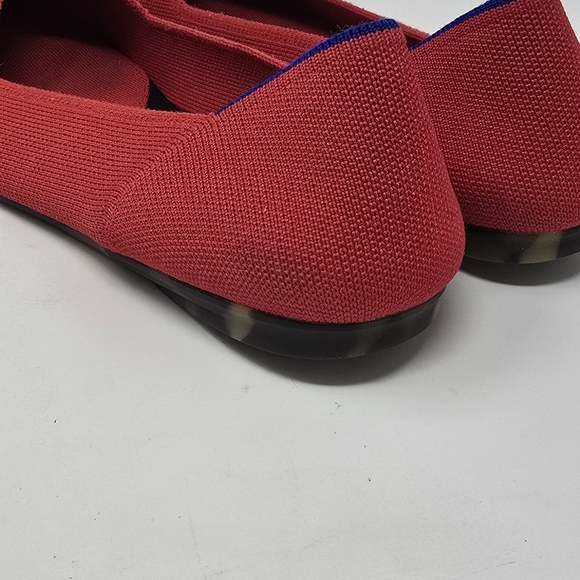 Rothy's the point flat loafer slip on shoes red women 9.5 comfy minimalist - Picture 7 of 10
